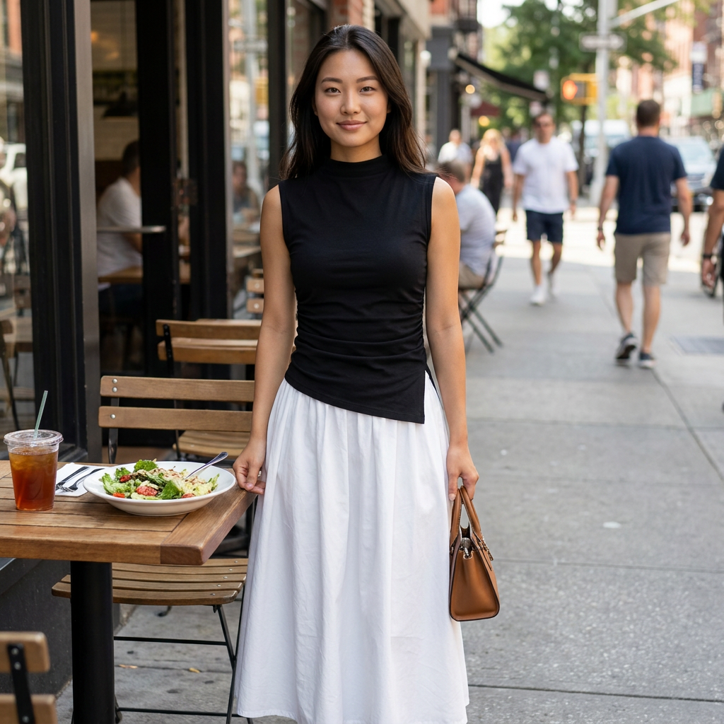 UPF50+ Mock Neck T shirt